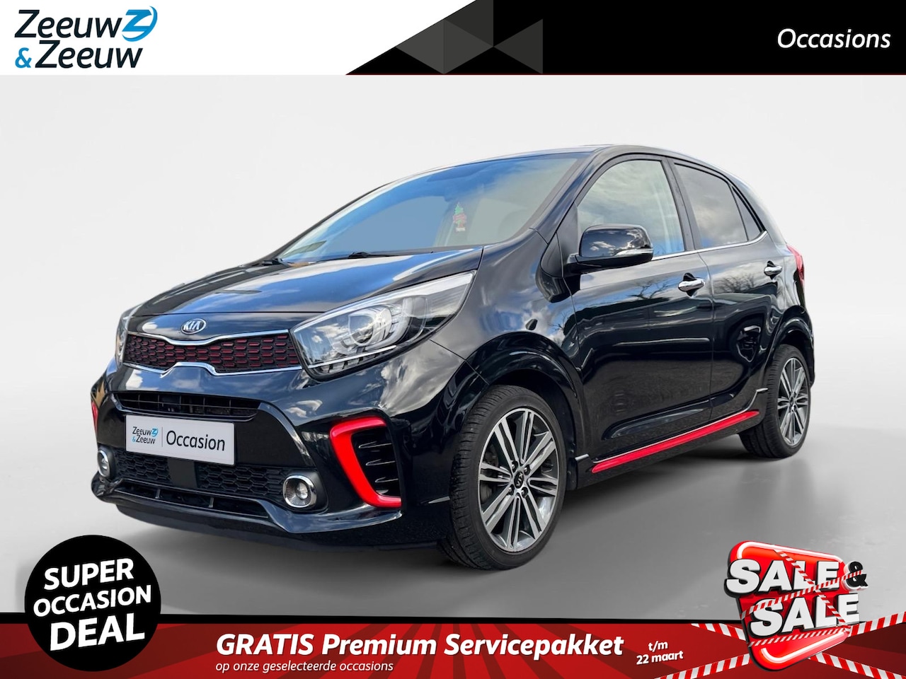 Kia Picanto - 1.0 T-GDI GT-Line Stoel + stuur verwarming | Ledere bekleding | Parkeer camera | 100Pk - AutoWereld.nl