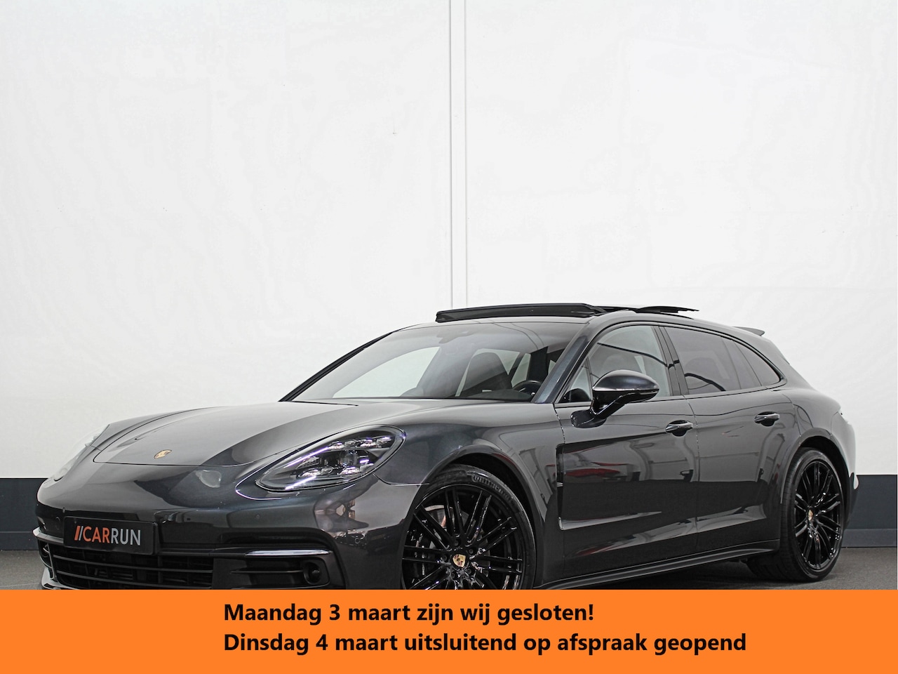 Porsche Panamera Sport Turismo - 3.0 4 | Massage | ACC | Stoelventilatie | Pano | Sport-Chrono | Keyless-Go | PDLS+ | Leder - AutoWereld.nl