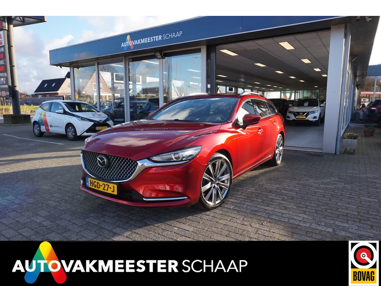 Mazda 6 Sportbreak - 2.5 SkyActiv-G 194 Signature , Automaat , Incl 12 mnd bovag garantie. - AutoWereld.nl