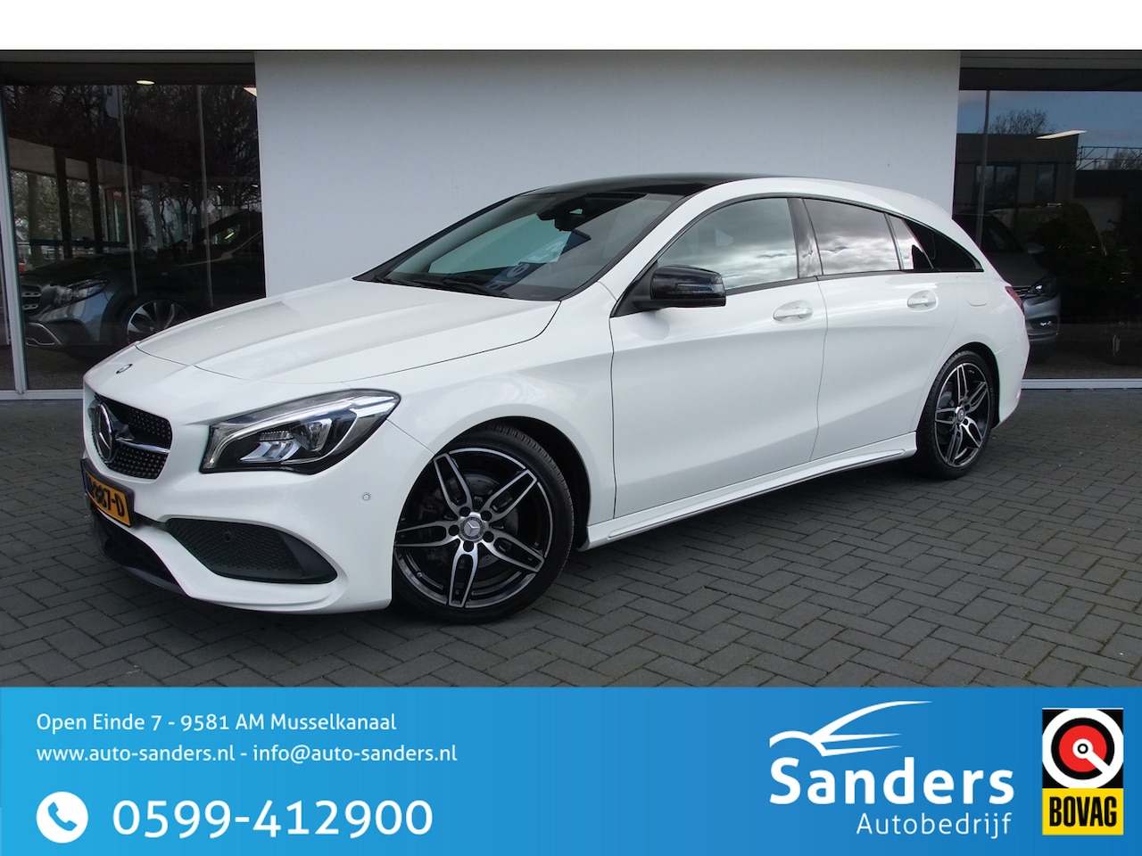 Mercedes-Benz CLA-klasse Shooting Brake - 180 Ambition/ AMG/ Memory/ Panoramadak/ Trekhaak af-fabriek/ Night-pakket/ LED/ Camera - AutoWereld.nl