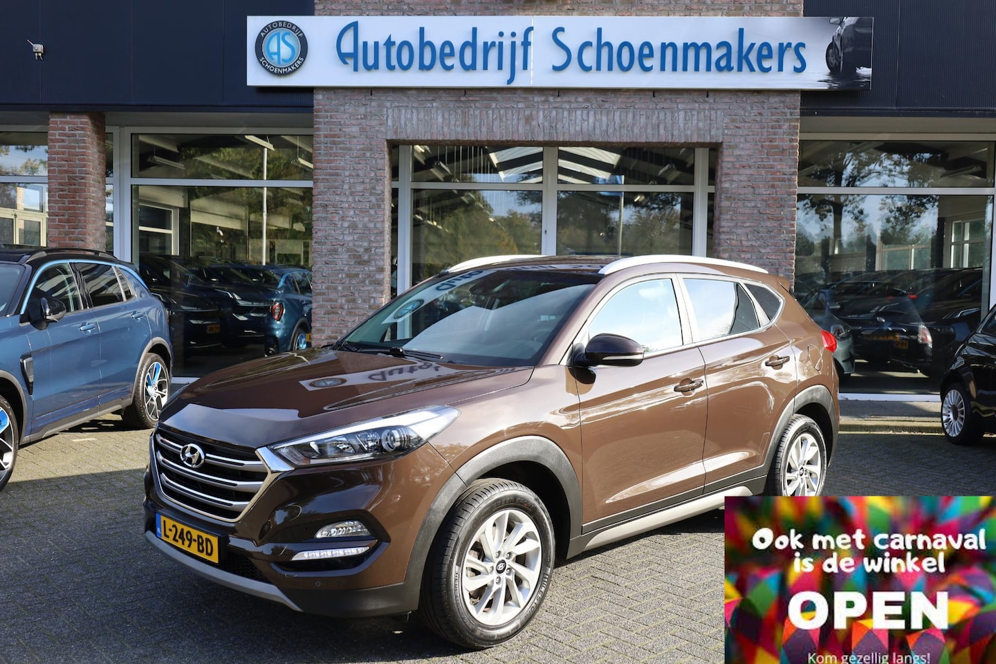 Hyundai Tucson - 1.6 GDi Premium CAMERA LEER 4xSTOELVERWARMING TREKHAAK NAVI 17"LMV 2xKEYLESS ENZ - AutoWereld.nl