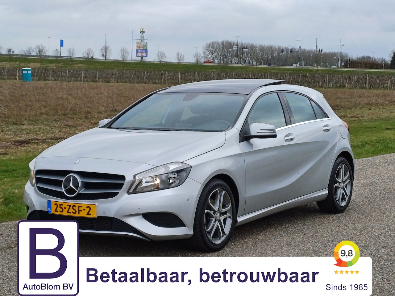 Mercedes-Benz A-klasse - 180 /Pano/Leer/Cam/Navi/Cruise/17"/Stoel verw./Tel/ - AutoWereld.nl