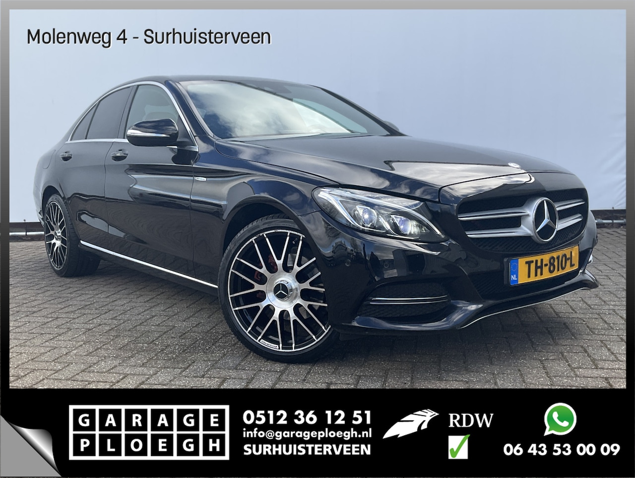 Mercedes-Benz C-klasse - 220 CDI Prestige OpenSky Leer Camera Clima Cruise Euro 6 AMG-Velgen - AutoWereld.nl