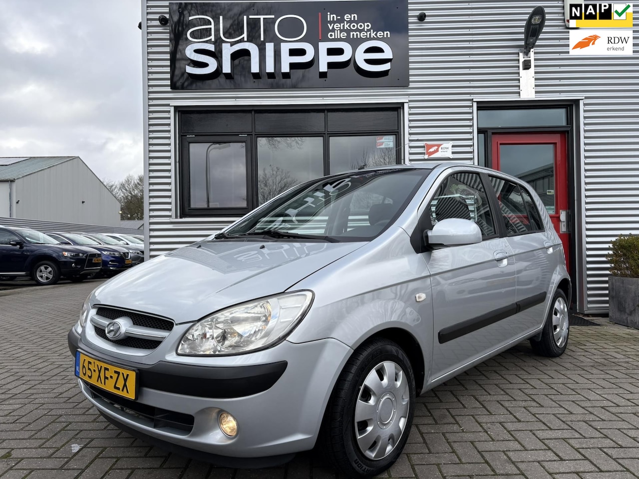 Hyundai Getz - 1.4i -AUTOMAAT-AIRCO-5 DEURS-ISOFIX-DISTRIBUTIERIEM VERVANGEN IN 2022!-NIEUWE APK!-ETC. - AutoWereld.nl