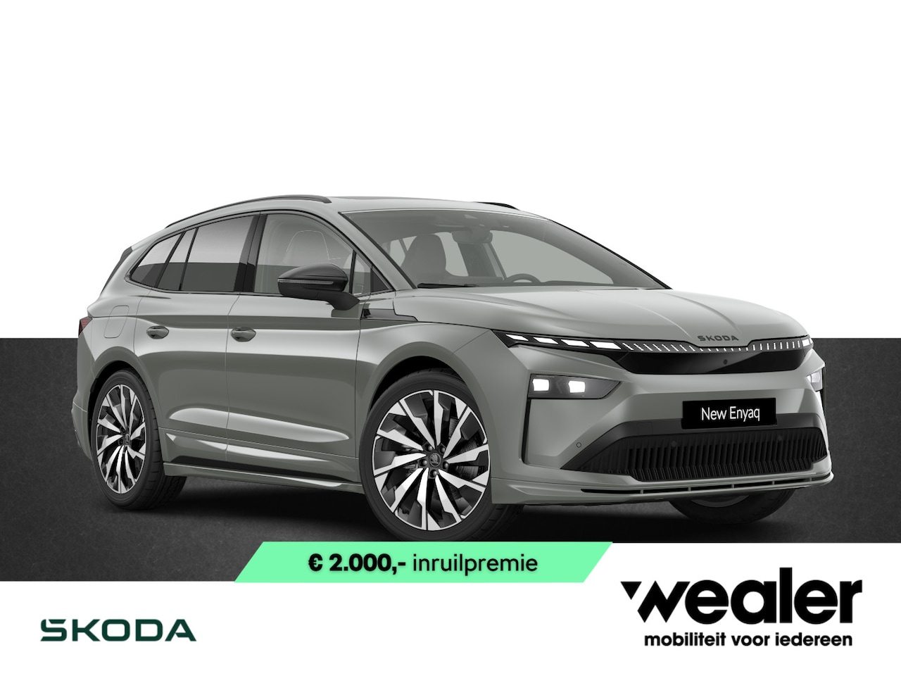 Skoda Enyaq iV - 85 Sportline Elektromotor 286 PK | 21" lichtmetalen velgen | Trekhaak | Panorama Dak | Lig - AutoWereld.nl