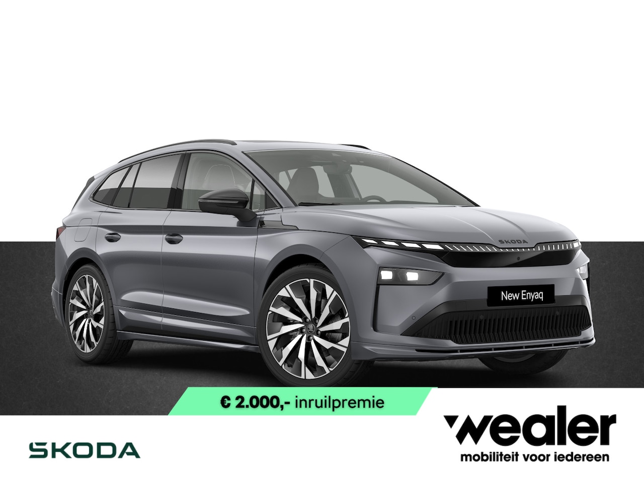 Skoda Enyaq iV - 85 Sportline Elektromotor 286 PK | 21" lichtmetalen velgen | Trekhaak | Head-Up Display | - AutoWereld.nl