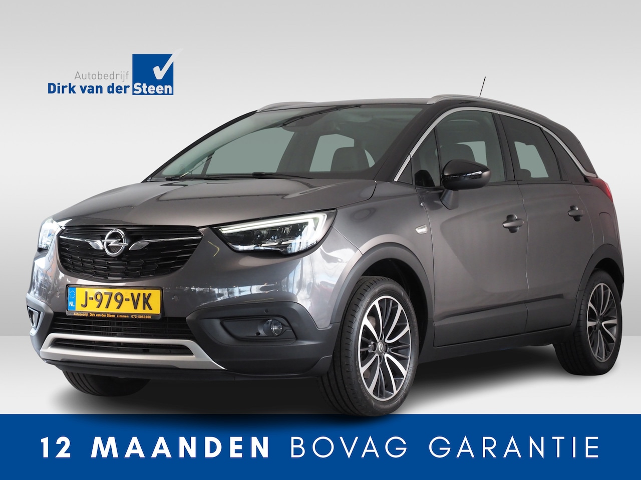 Opel Crossland X - 1.2 Turbo Ultimate Panorama dak | Leder Sport stoelen | Navigatie | Automaat | PDC - AutoWereld.nl