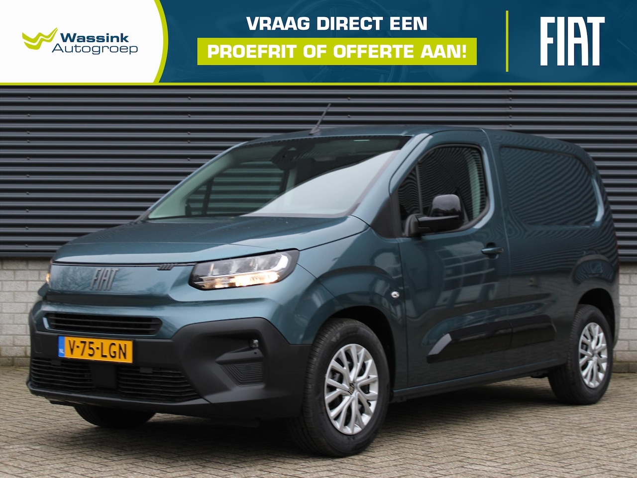 Fiat Doblò Cargo - Elektrisch 50 kWh 136pk L1 I Comfort Pack I Look Pack I Driver Assist Pack I 3-Zits I Laad - AutoWereld.nl