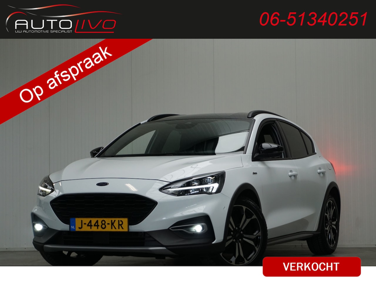 Ford Focus - 1.0 EcoBoost Hybrid Active X Business 155 PK! B&O VIRTUAL NAVI H. LEER LED CLIMA AD. CRUIS - AutoWereld.nl