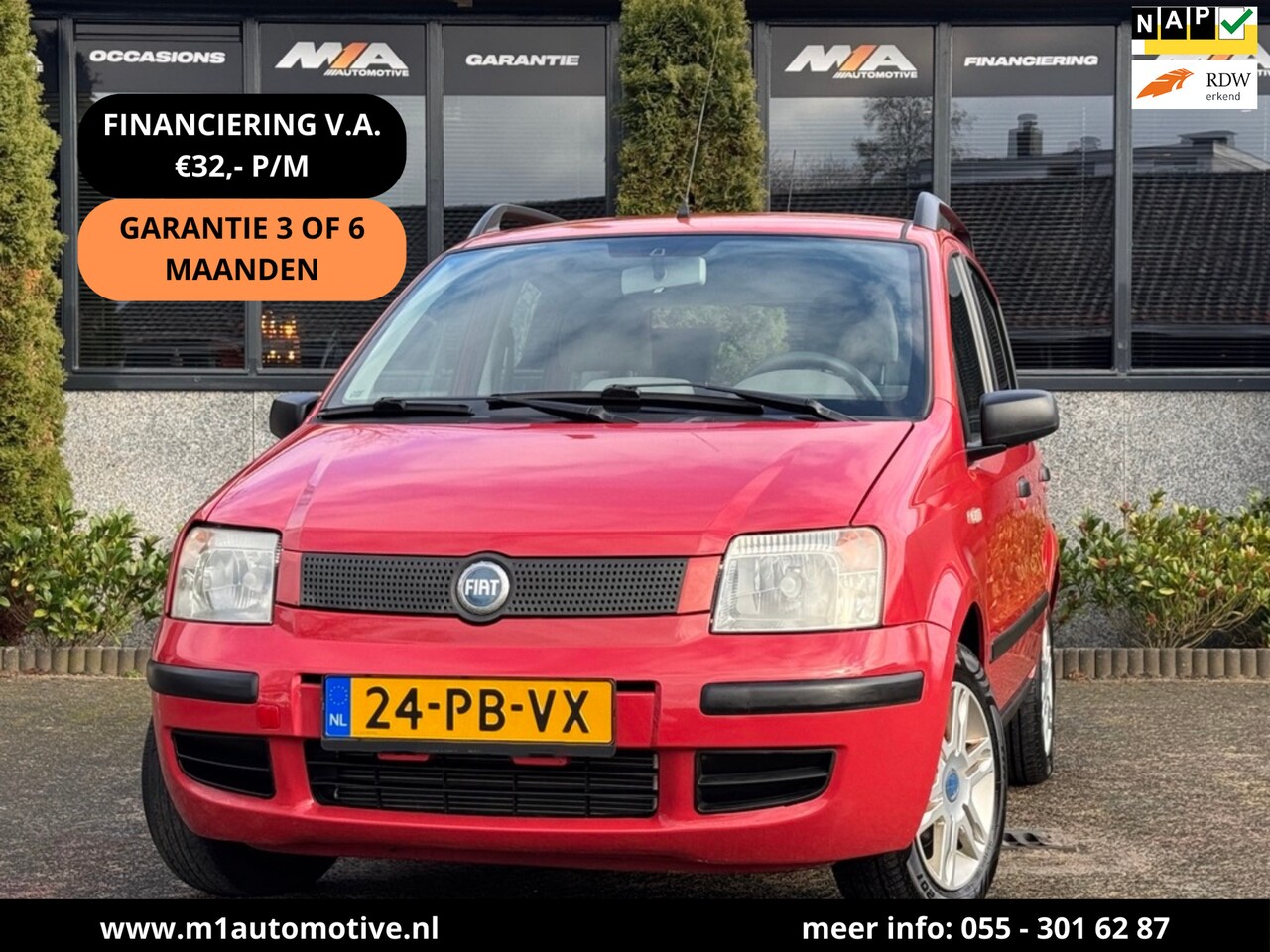 Fiat Panda - 1.2 SportSound | Airco | Nieuwe APK - AutoWereld.nl