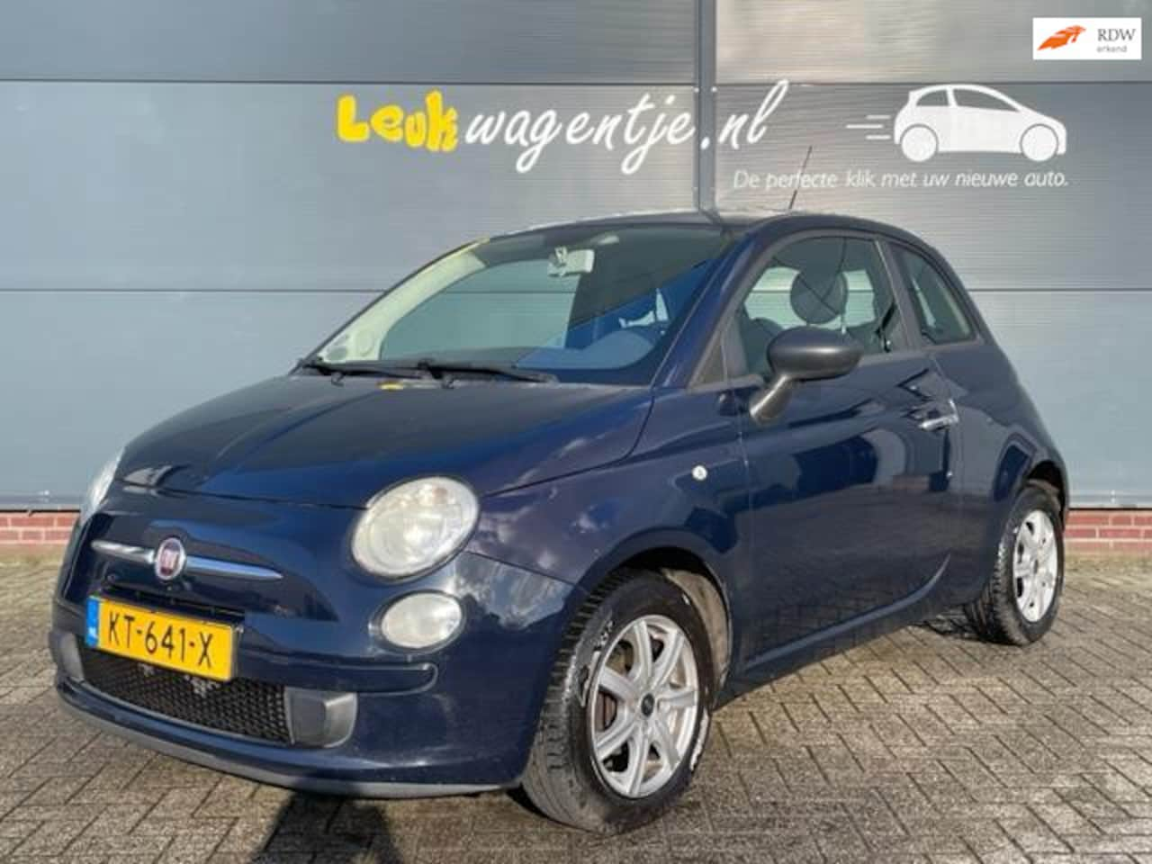 Fiat 500 - 1.2 Naked *lichtmet. velgen *halfleder *donkerblauw - AutoWereld.nl