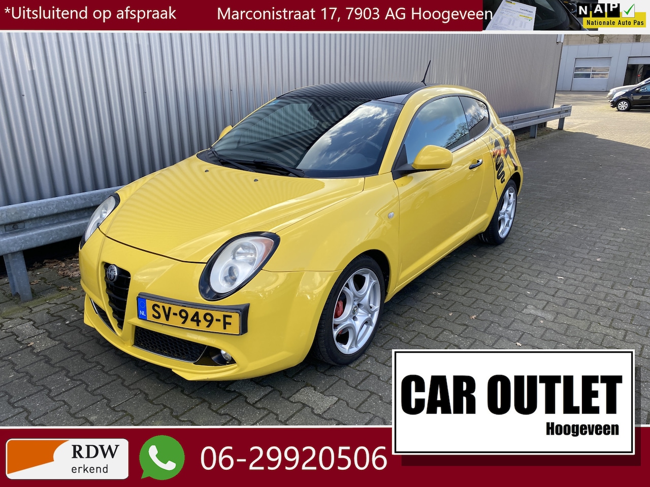 Alfa Romeo MiTo - 1.4 T Distinctive 161Dkm, Clima, CC, LM, nw. APK – Inruil Mogelijk – - AutoWereld.nl