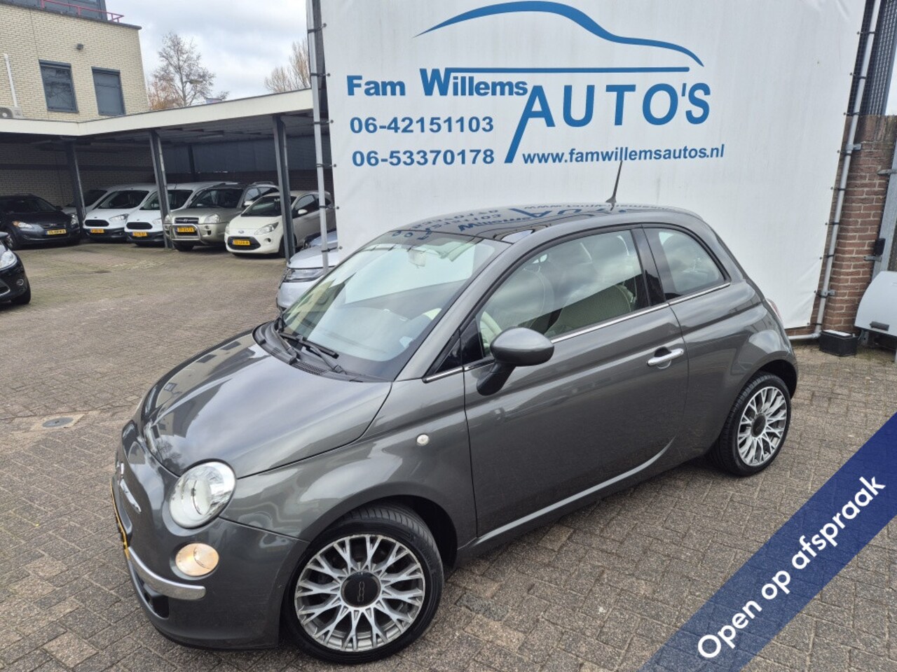 Fiat 500 - 0.9 TwinAir Airco Panoramadak automaat - AutoWereld.nl