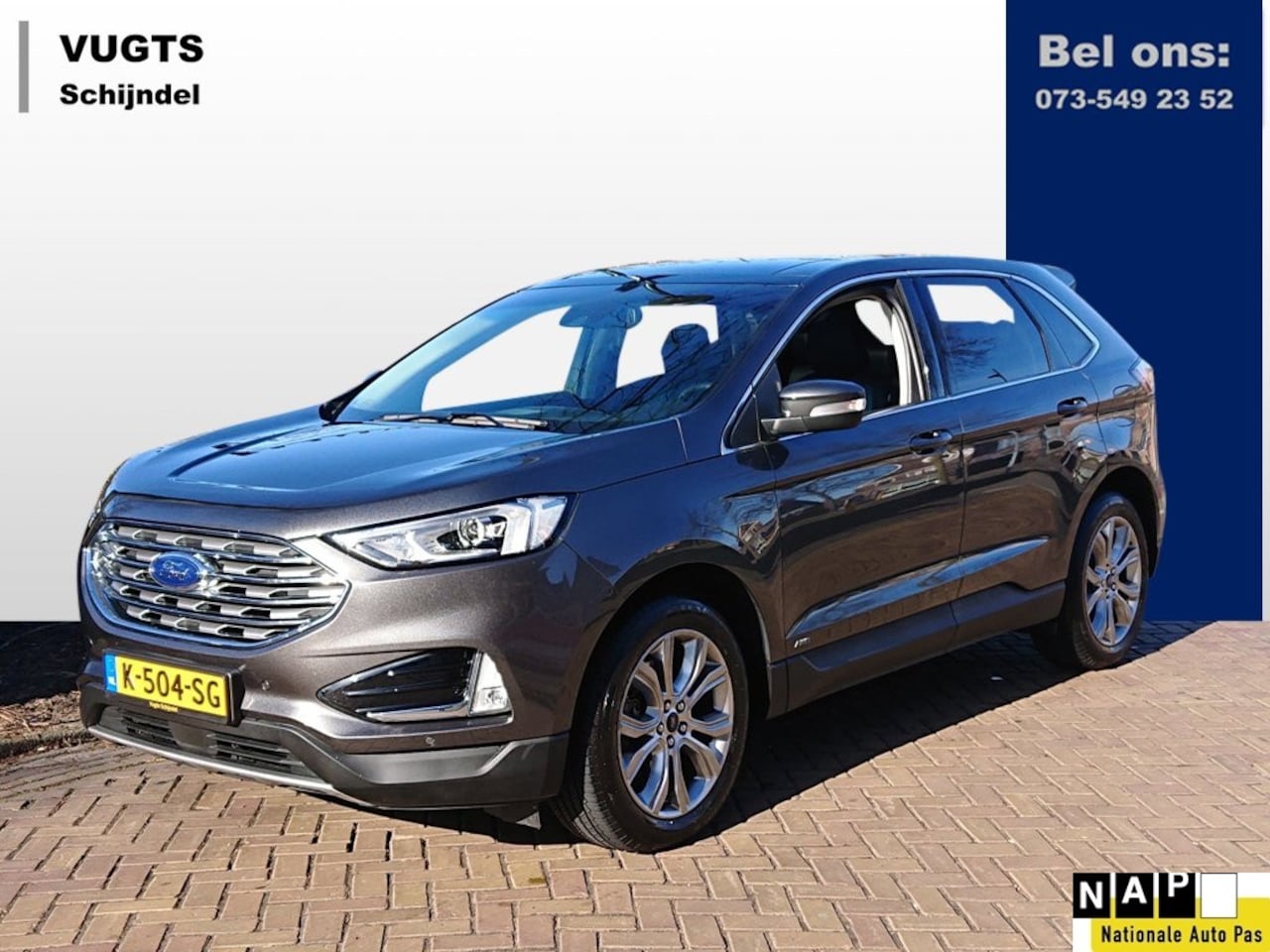 Ford Edge - 2.0 EcoBlue Titanium Bi-Turbo 238-pk AWD Automaat 2000 kg geremd aanhangwagen gewicht - AutoWereld.nl