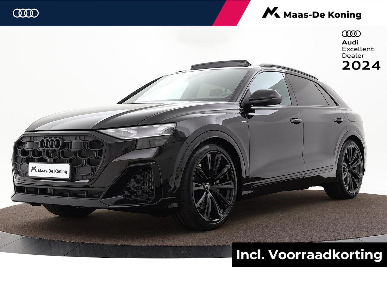 Audi Q8 - 55 TFSI e quattro Pro Line S 394 pk · HD Matrix + Audi Laserlicht · Glazen Panoramadak · D - AutoWereld.nl