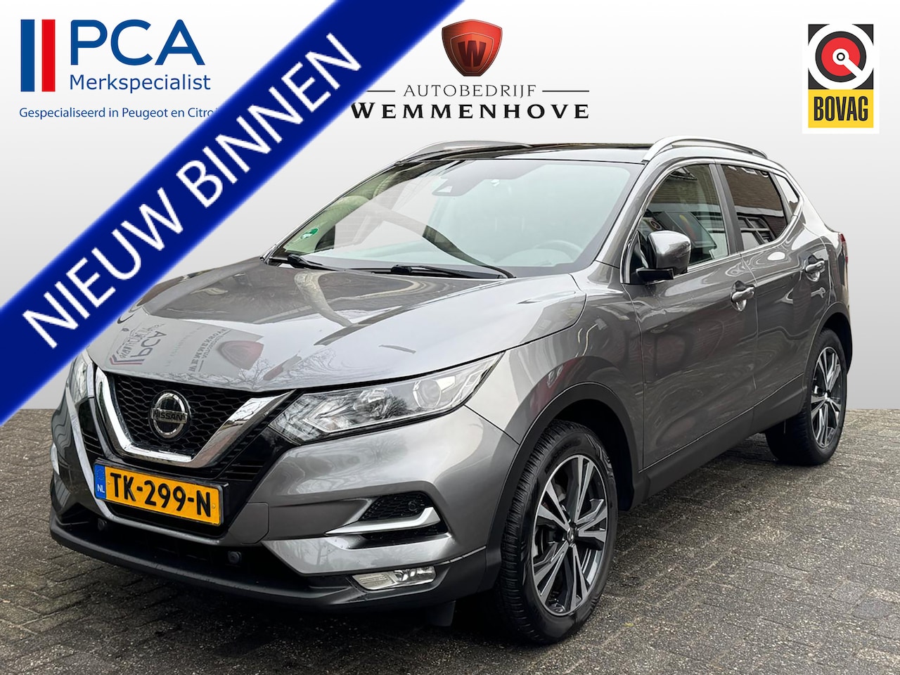 Nissan Qashqai - 1.2 N-Connecta Airco/Rondomzicht camera/Pano - AutoWereld.nl