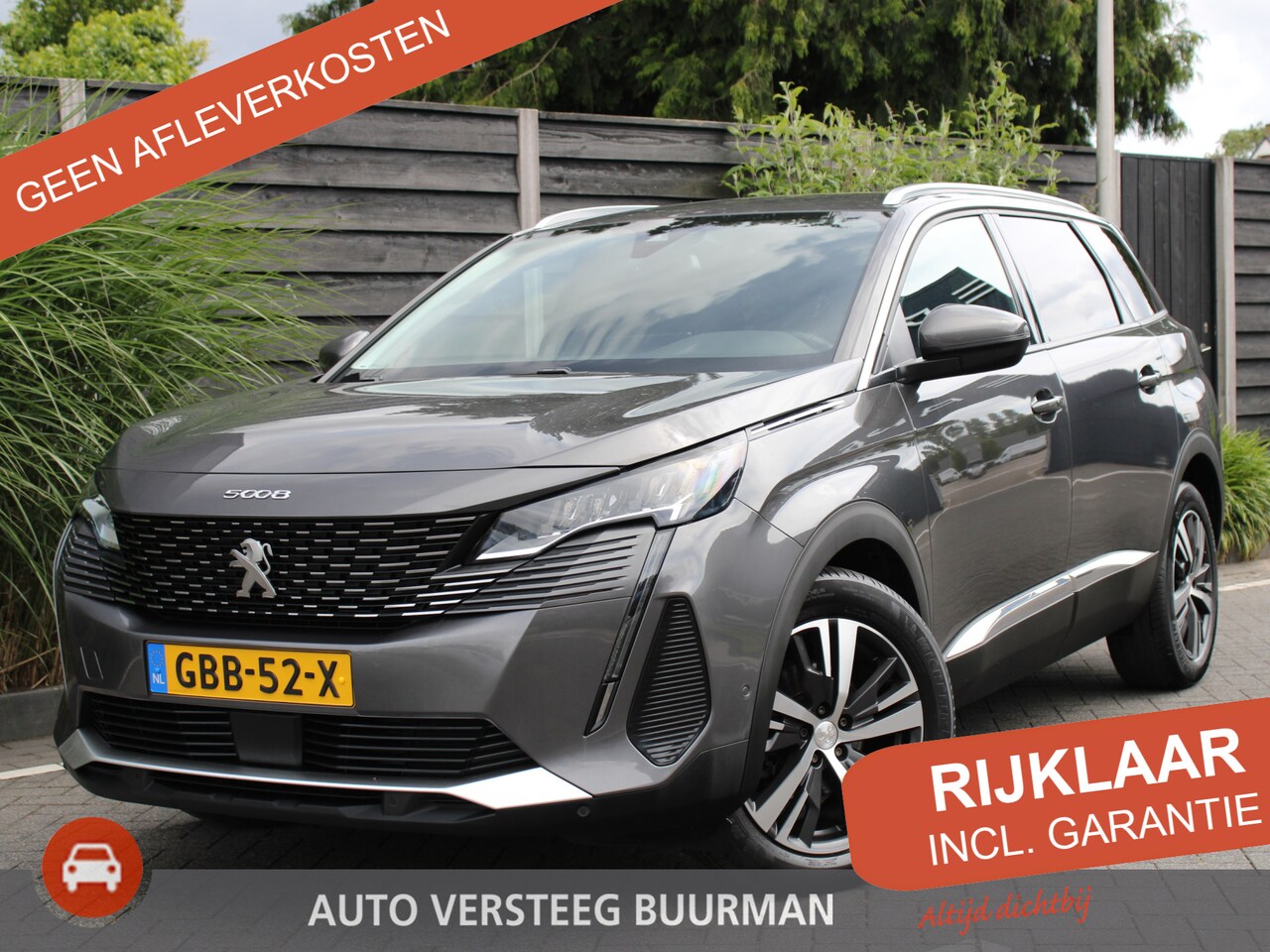 Peugeot 5008 - 1.2 PureTech 130PK Allure Pack EAT8 Automaat Navigatie, Achteruitrijcamera, Keyless Entry - AutoWereld.nl