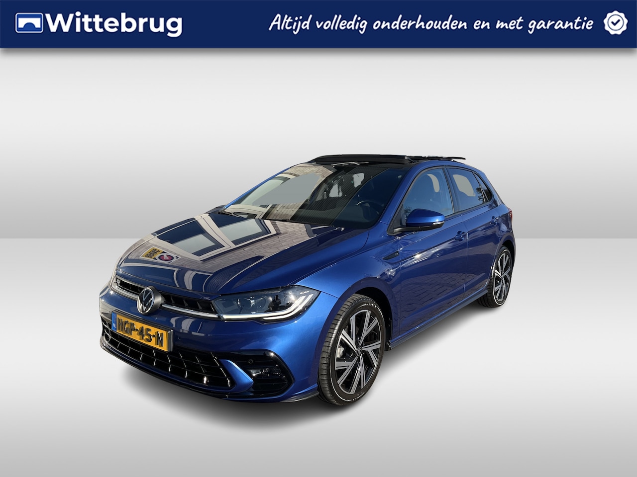 Volkswagen Polo - 1.0 TSI 2x R-Line / AUTOMAAT/ PANO/ KEYLESS/ DIGITAL DASH/ CLIMA/ STOELVERWARMING/ DAB/ NA - AutoWereld.nl