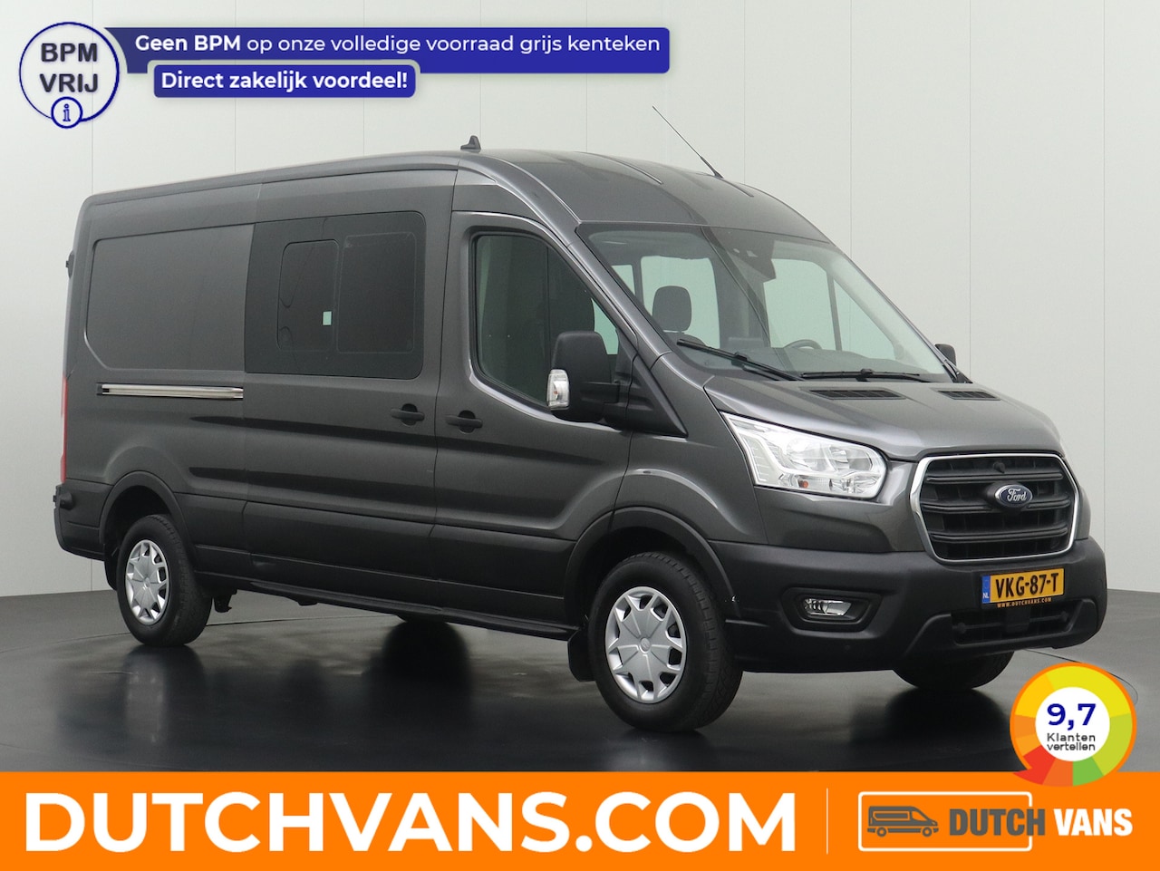 Ford Transit - 2.0TDCI 170PK L3H2 Dubbele Cabine | Multimedia | Camera | 2900Kg Trekhaak - AutoWereld.nl