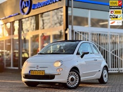 Fiat 500 C - 1.2 Lounge 81dkm Cabrio Airco Distr.riem VV Leder LM velgen Volledig onderhouden (Alle fac