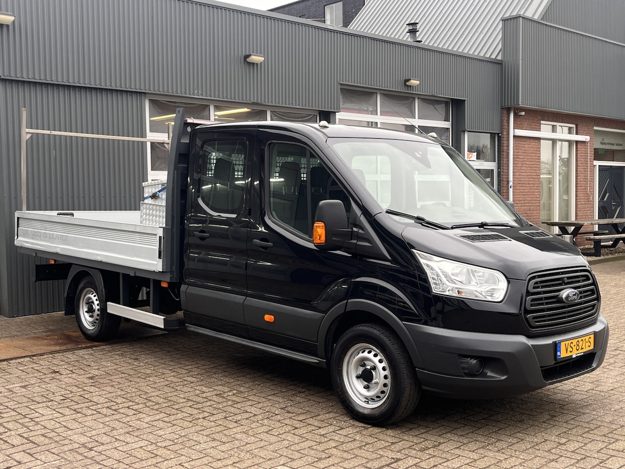 Ford Transit - 350 2.2 TDCI L4H1 DC 126pk Open laadbak Trekhaak 2800kg Dubbele cabine 1e eigenaar Pick-up - AutoWereld.nl