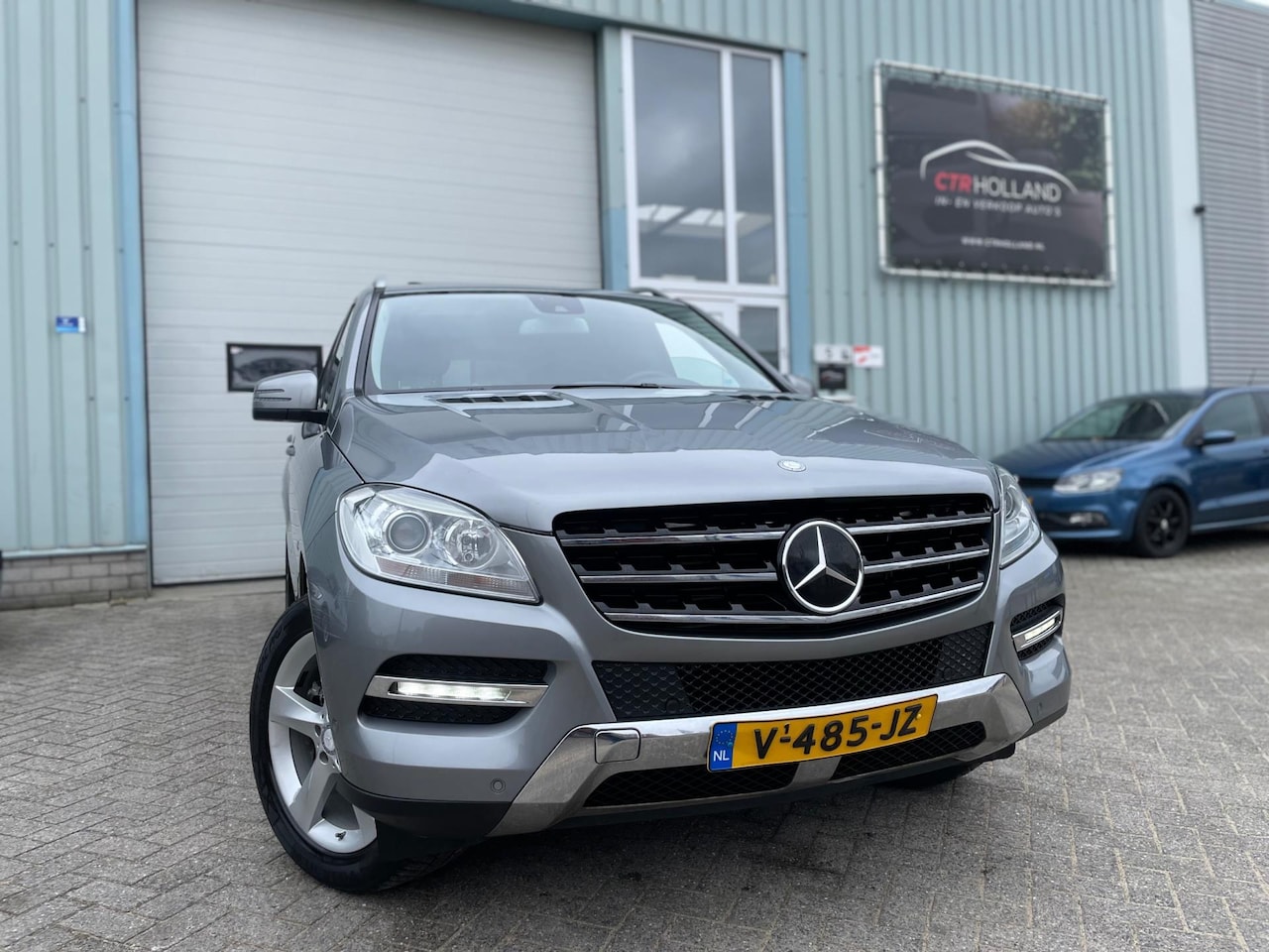 Mercedes-Benz ML-klasse - 350 BLUETEC 4MATIC (bj 2012) LEER|AUTOMAAT|EX BTW|GRIJS KENTEKEN - AutoWereld.nl