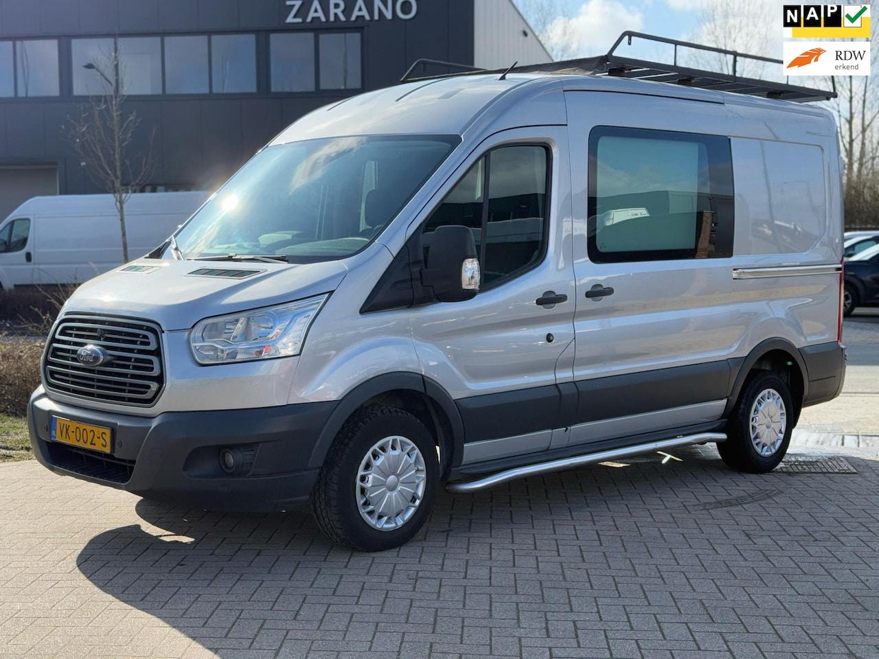 Ford Transit - 350 2.2 TDCI L2H2 DC Trend 6p. 6-BAK/AIRCO/NAP - AutoWereld.nl