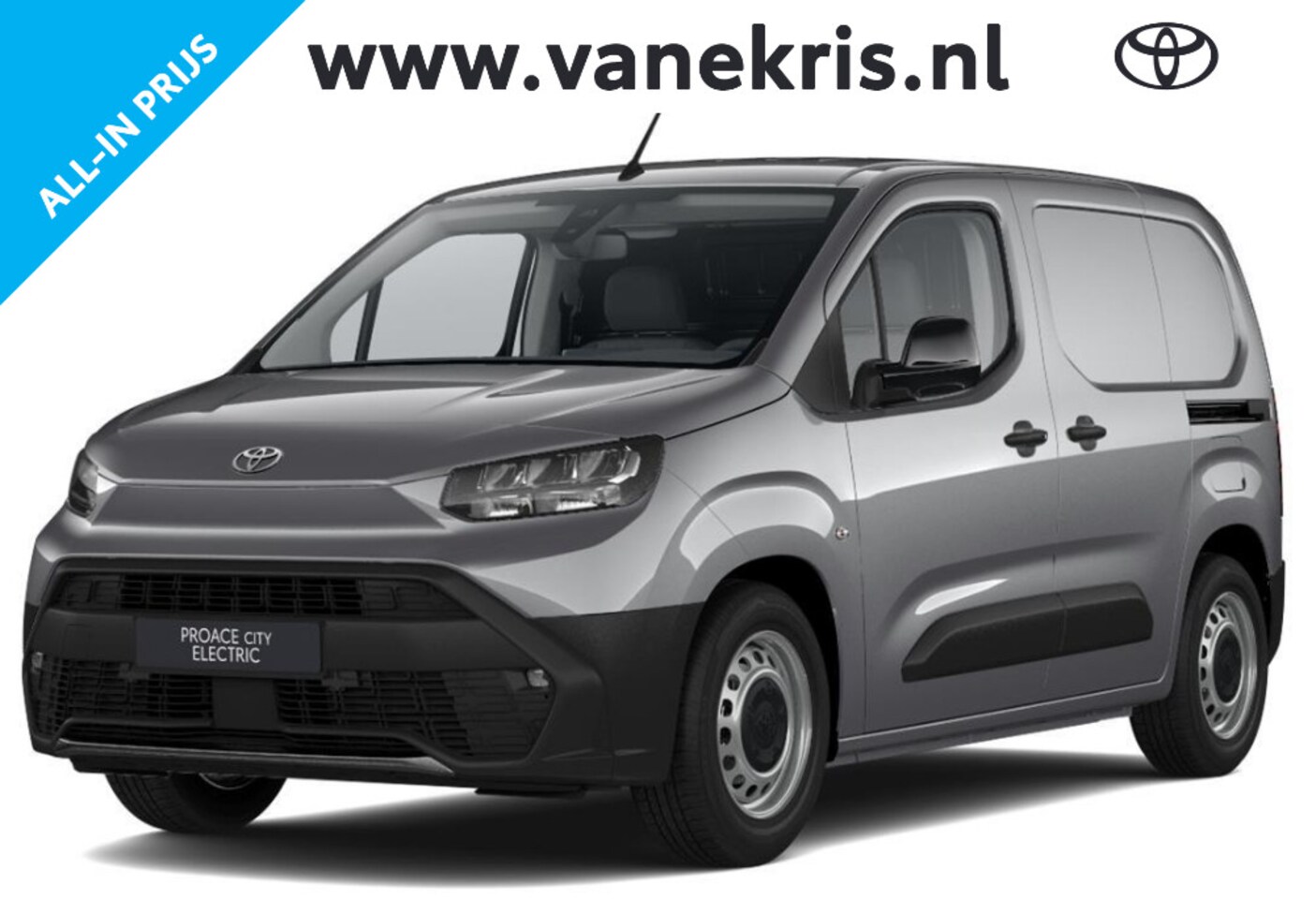 Toyota PROACE CITY Electric - Challenger 50 kWh Challenger 50 kWh, Verwacht 03 2025, 2e Schuifdeur, Apple Carplay & Android Auto, Stuur & - AutoWereld.nl