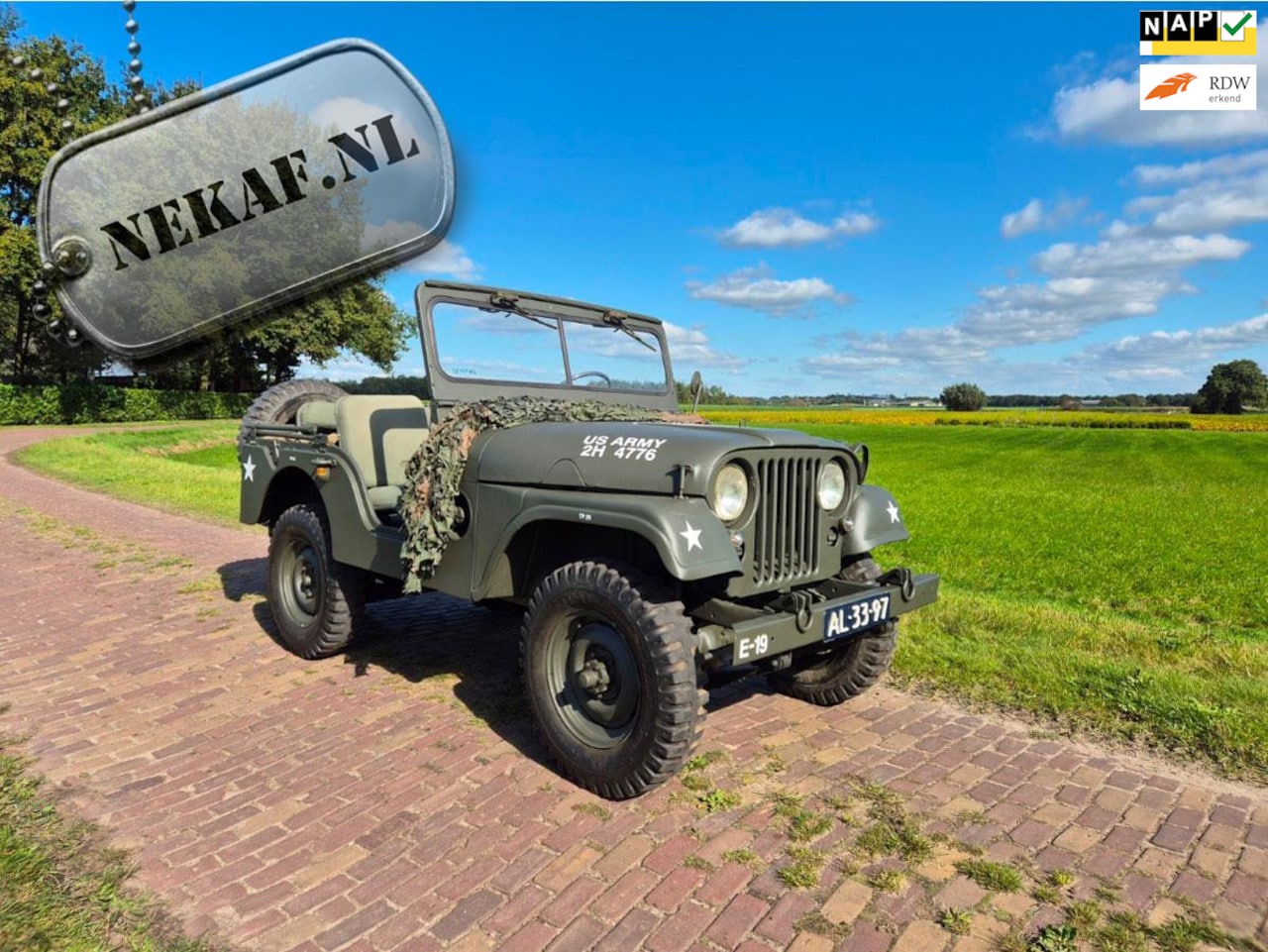 Jeep Nekaf - Willys 1956 12V Willys US M38a1 uitgevoerd - AutoWereld.nl