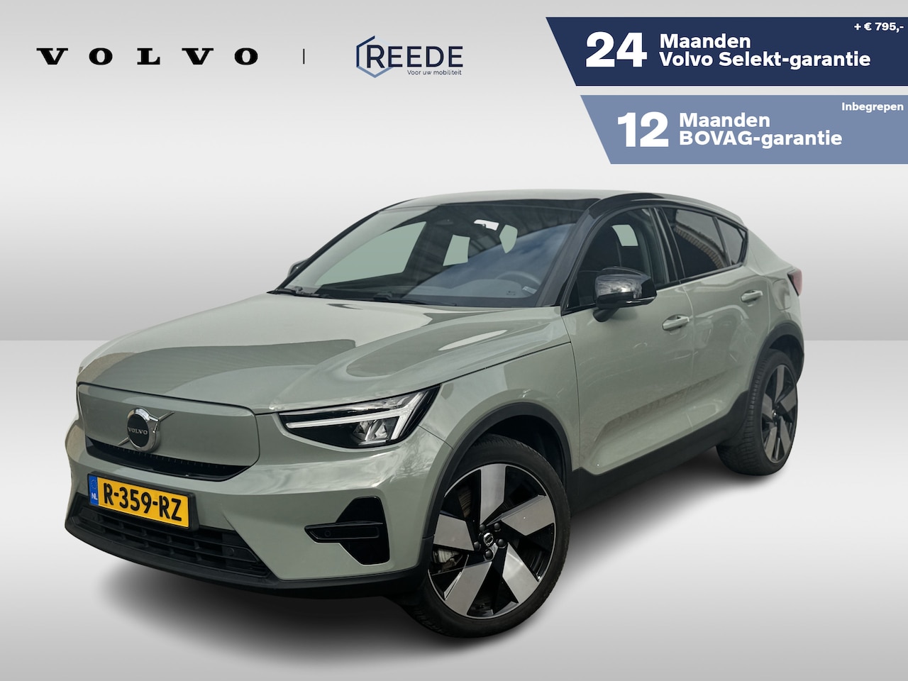 Volvo C40 - Single Motor Plus 69 kWh Climate | Getnt Glas | Nubuck Bekleding | 20 inch - AutoWereld.nl