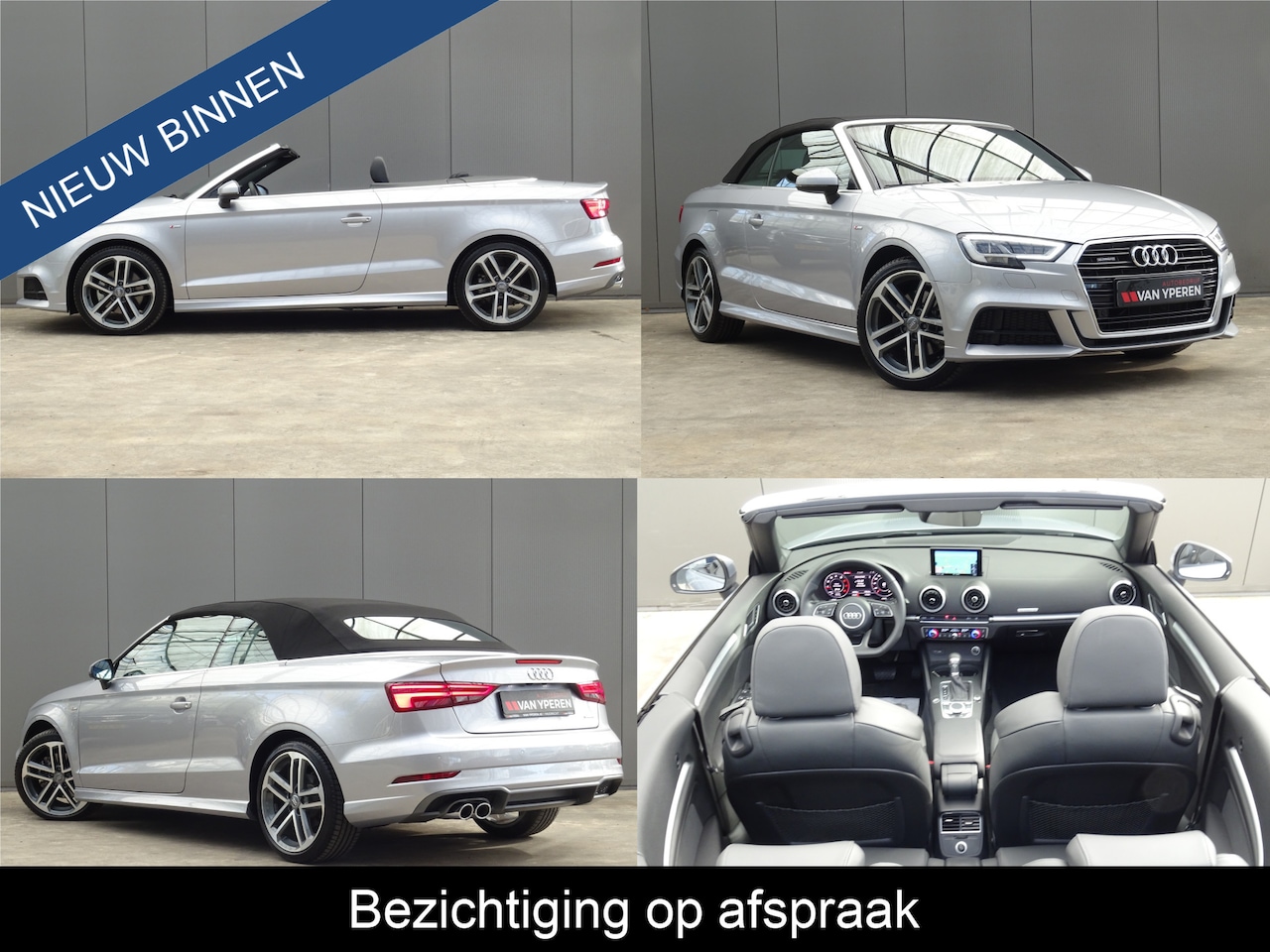 Audi A3 Cabriolet - 2.0 TFSI Sport 191 PK Quattro S Line * LEER * LAGE KM !! - AutoWereld.nl