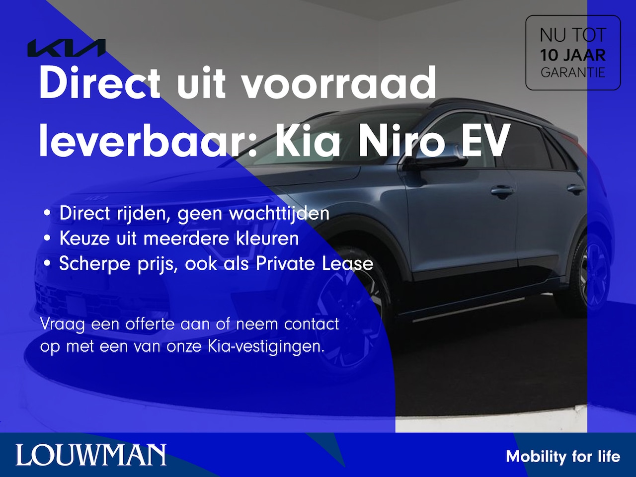 Kia Niro EV - Air 64.8 kWh | NU UIT VOORRAAD LEVERBAAR | KIA BREDA | | File assistent | Apple Carplay/An - AutoWereld.nl