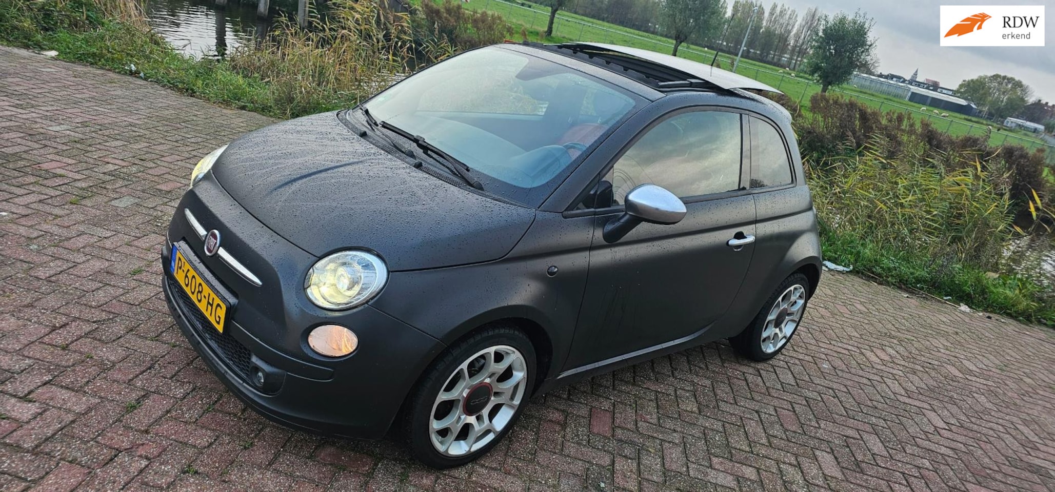 Fiat 500 - 0.9 TwinAir Blackjack orig kleur - AutoWereld.nl