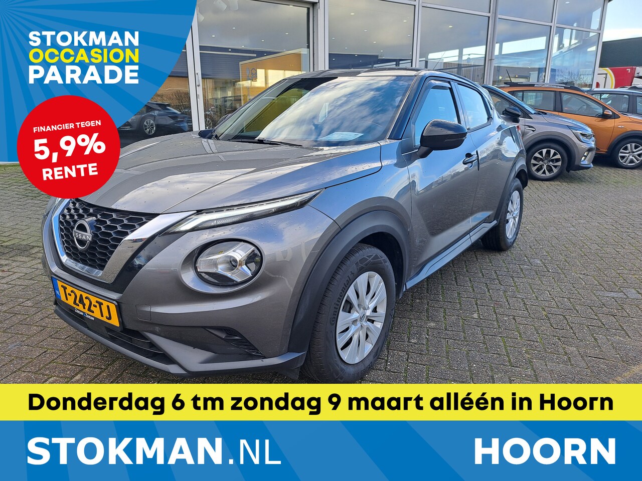 Nissan Juke - 1.0 DIG-T 115pk Visia | Airco | Cruise | Bluetooth | | incl. Bovag rijklaarpakket met 12 m - AutoWereld.nl