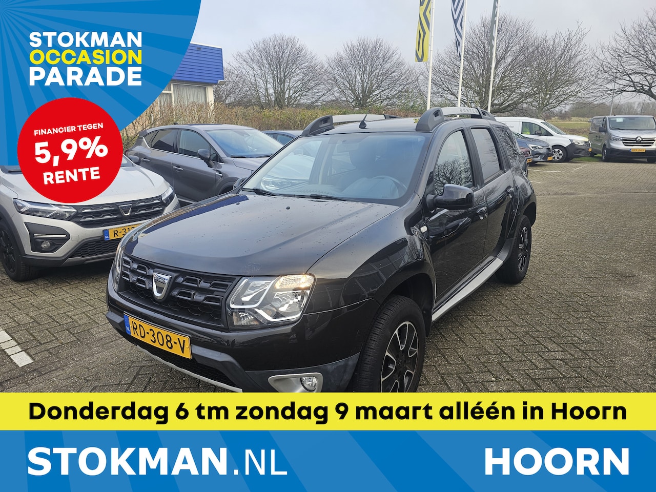 Dacia Duster - 1.2 TCe 125 pk 4x2 Blackshadow | Airco | Navigatie | Leder | Stoelverwarming | 1.500 kg tr - AutoWereld.nl