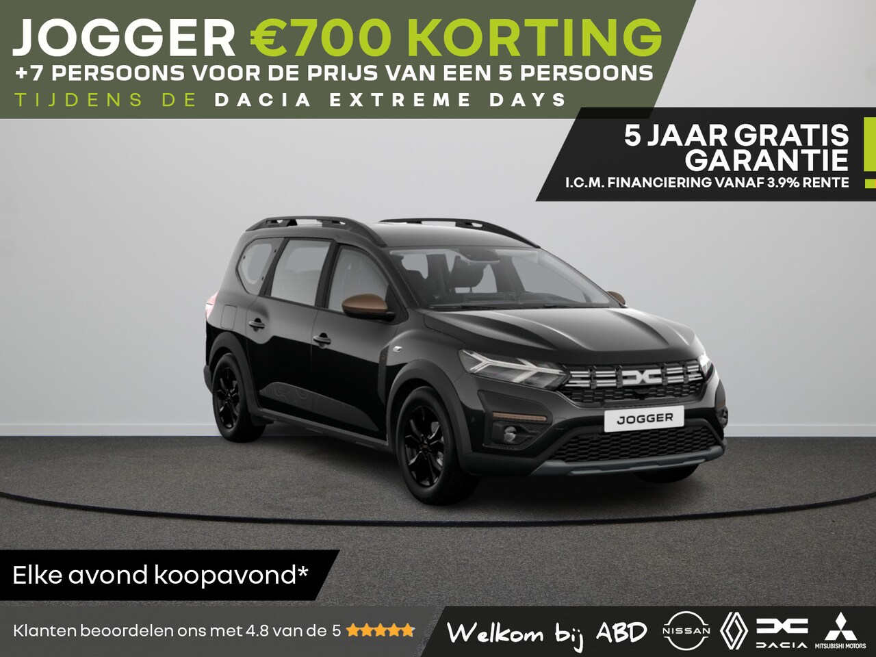 Dacia Jogger - TCe 100 ECO-G 6MT Extreme 7-zits | Achteruitrijcamera | Bekleding ‘Extreme’ met rode detai - AutoWereld.nl