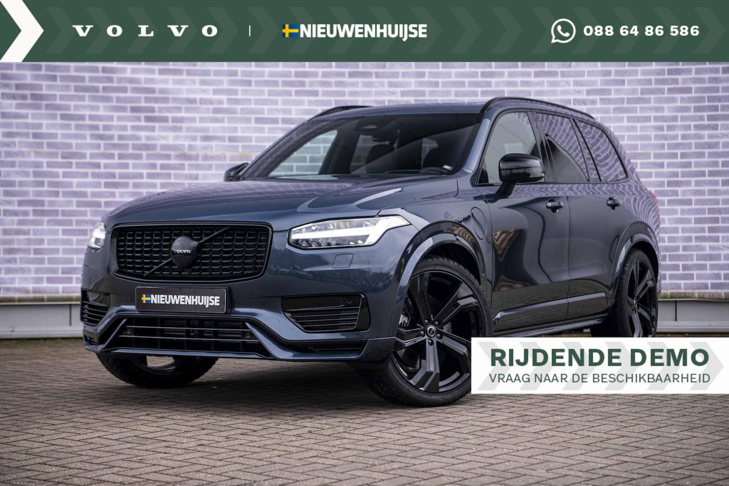 Volvo XC90 - Recharge T8 Ultimate Dark | Black Edition | Heico Uitlaat | Trekhaak | 22” | Adaptieve cru - AutoWereld.nl