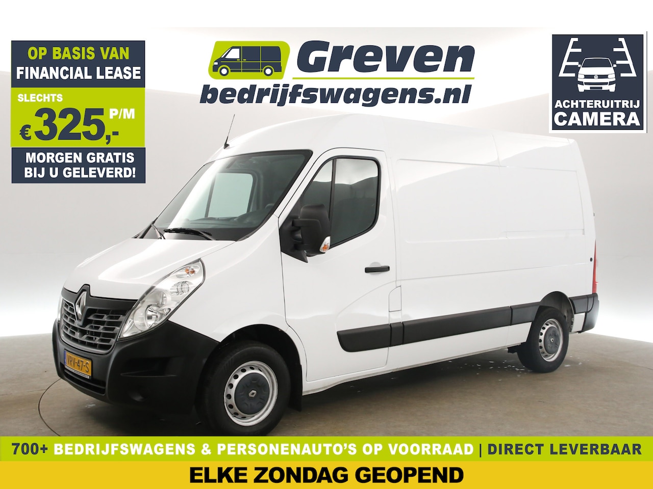 Renault Master - T33 2.3 dCi L2H2 146PK Airco Camera Cruise Trekhaak Navi 3 Persoons DAB+ Parkeersensoren - AutoWereld.nl