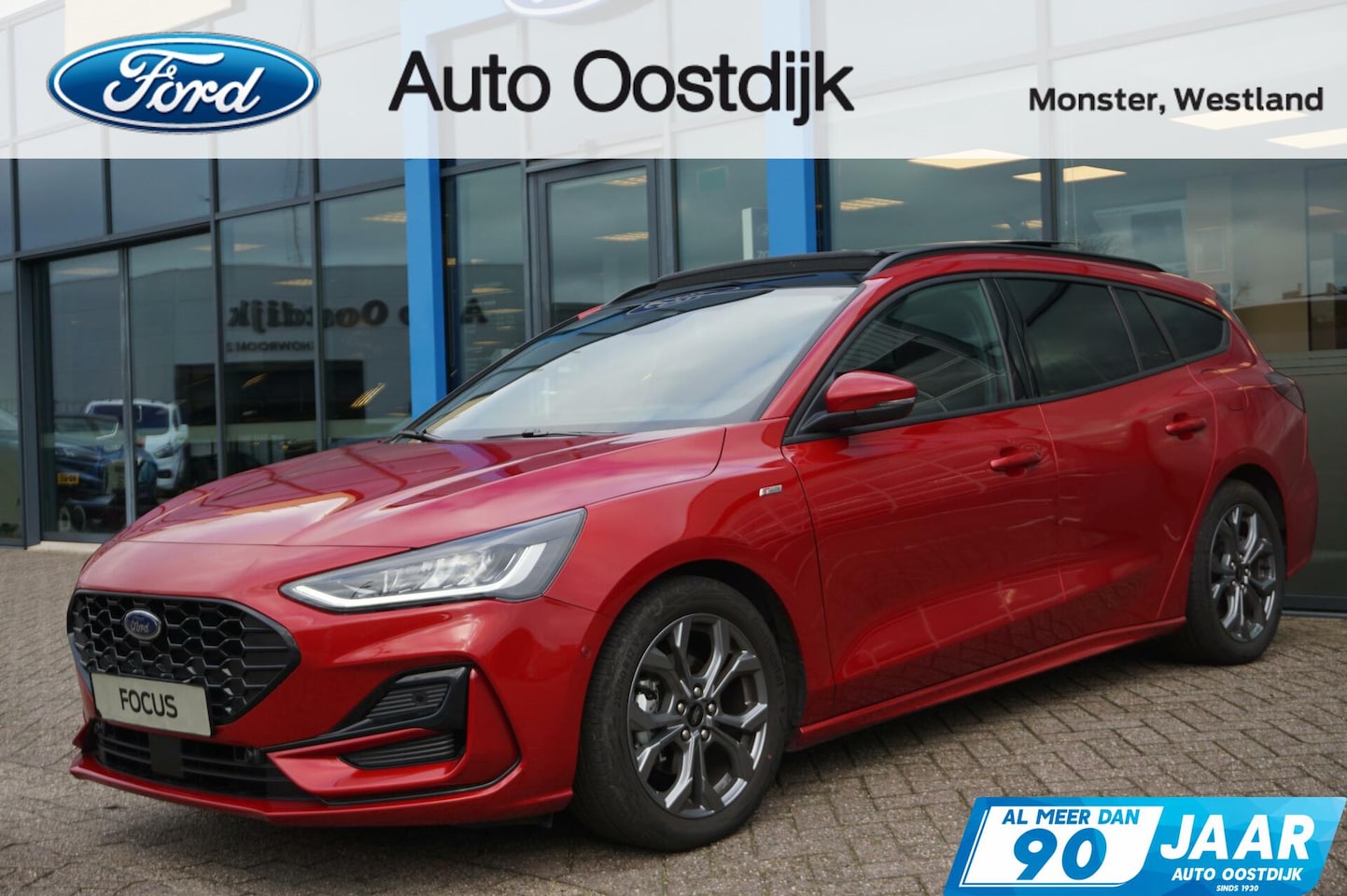 Ford Focus Wagon - 1.0 EcoBoost Hybrid ST Line Wagon 155PK Automaat SYNC 4 Winterpack Adaptieve Cruise Navi P - AutoWereld.nl