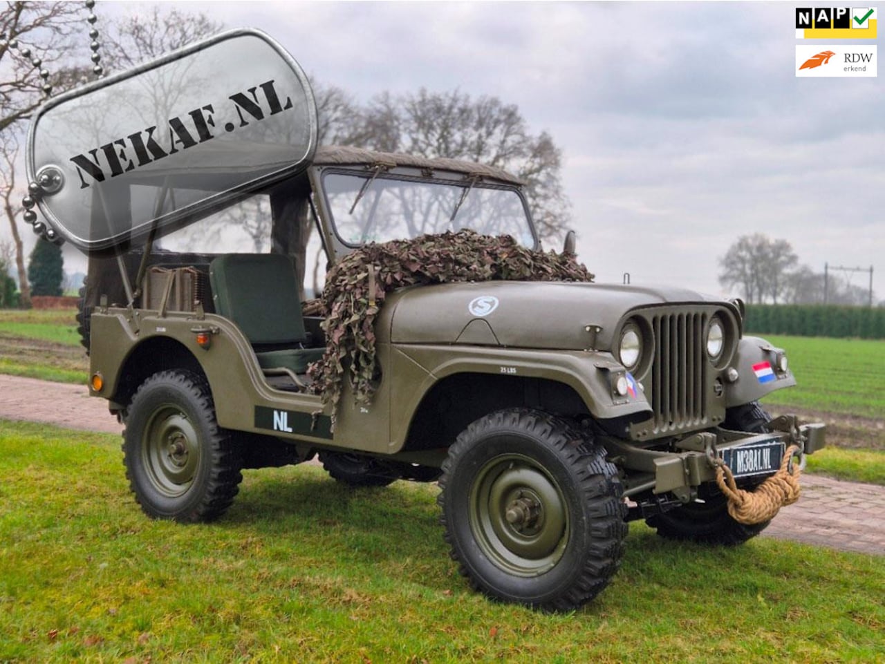 Jeep Nekaf - Willys M38a1 gerestaureerd body nieuw - AutoWereld.nl