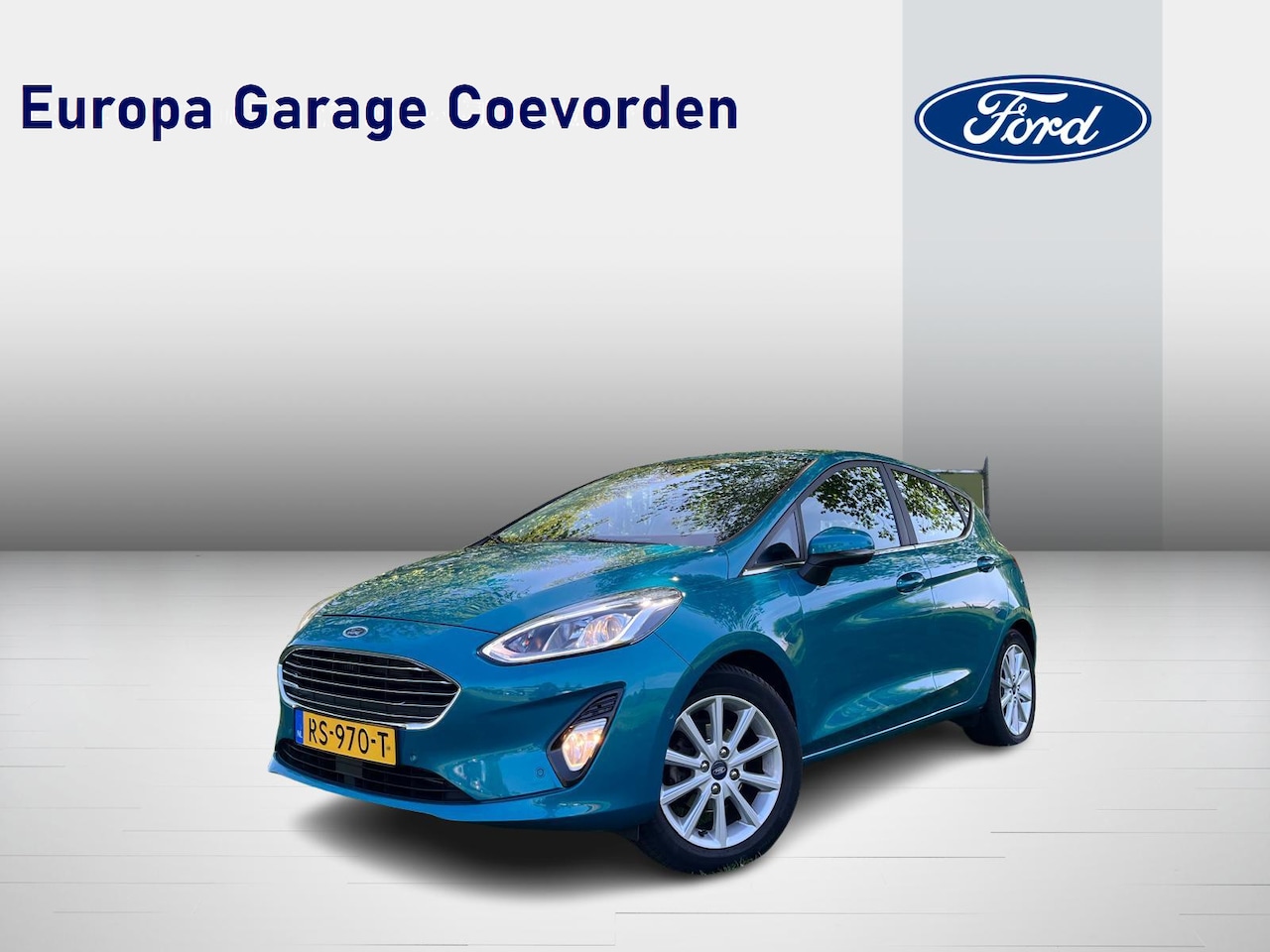 Ford Fiesta - 1.0 EB 100PK Titanium Automaat | ADAP. CRUISE | NAVI | CLIMA | 1E EIG | - AutoWereld.nl