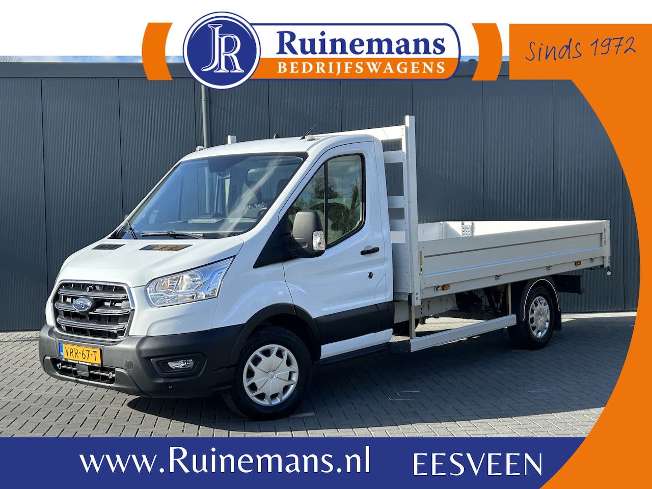 Ford Transit - 350 2.0 TDCI 130 PK WB 395 / 9.041 KM !! / LANGE UITVOERING PICK UP / 1e EIG. / AIRCO / CR - AutoWereld.nl