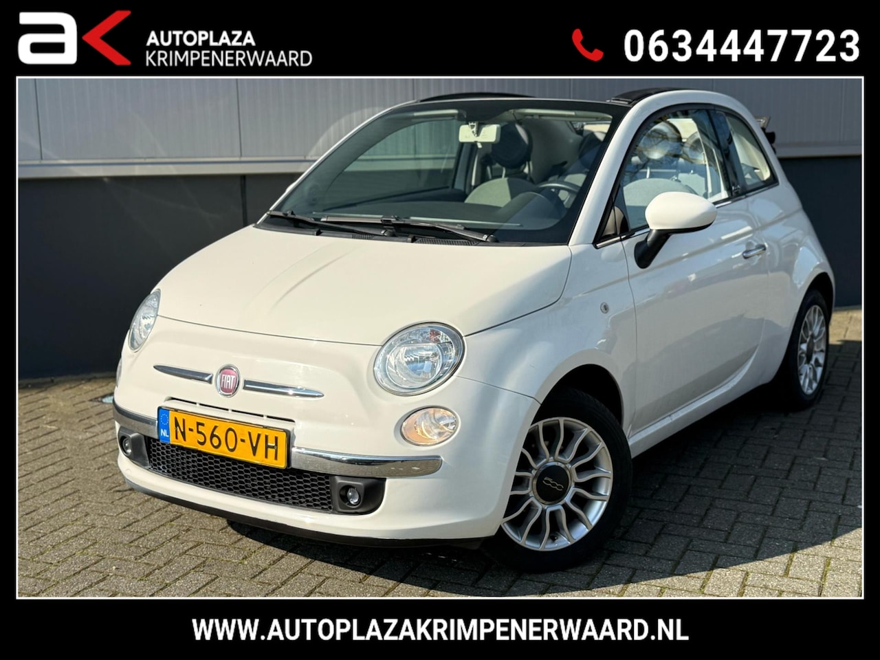 Fiat 500 C - 1.2 Lounge Navi Airco Halfleer Pdc Nieuwe Apk - AutoWereld.nl