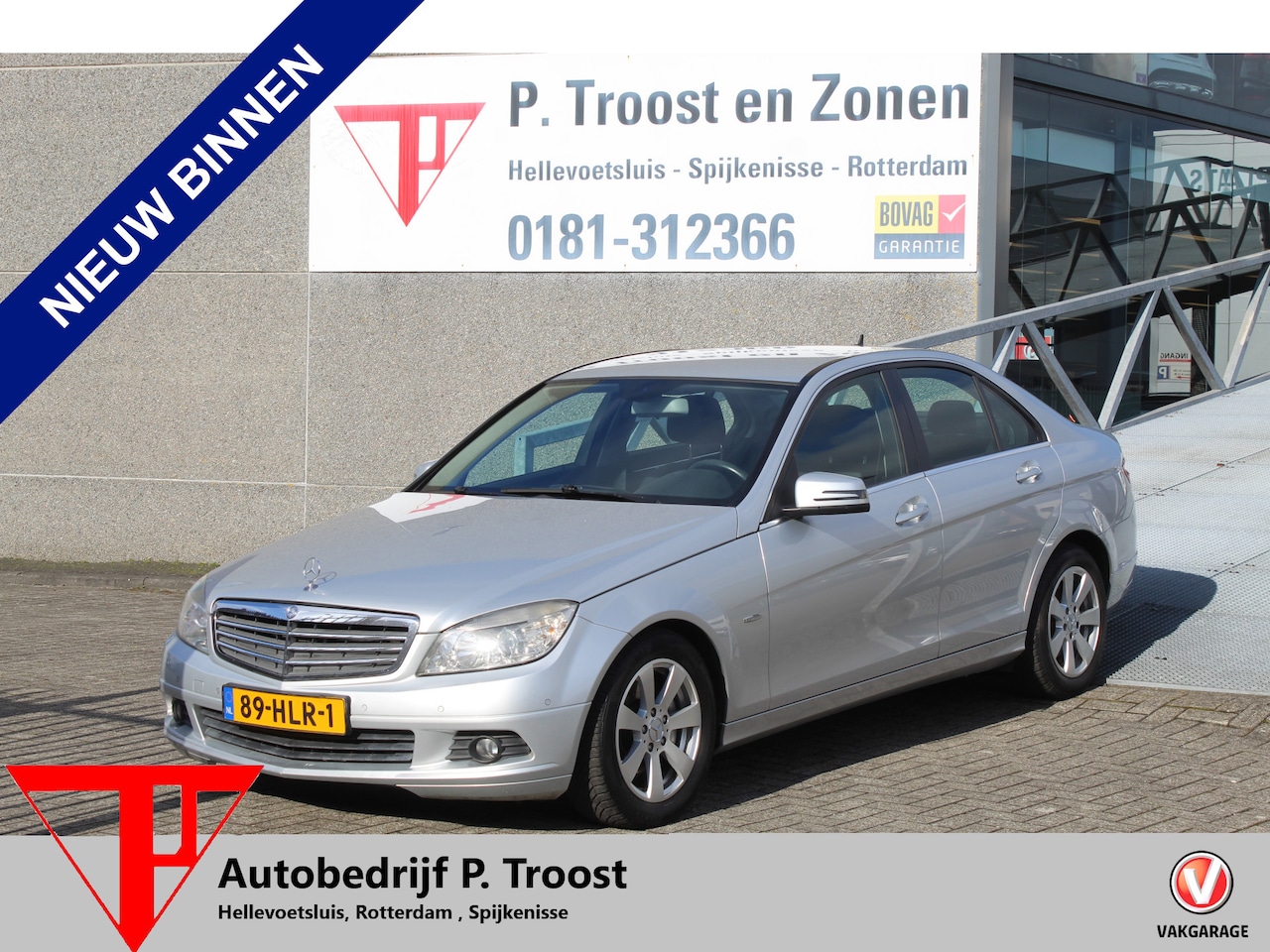 Mercedes-Benz C-klasse - 180 K BlueEFFICIENCY Business Class MEENEEMPRIJS!!Climate control/Navigatie/Bluetooth/Park - AutoWereld.nl