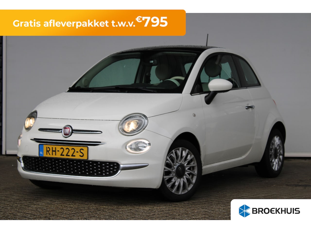 Fiat 500 - 0.9 TwinAir Turbo Lounge | lichtmetalen velgen 15" | panoramadak | parkeersensor achter - AutoWereld.nl