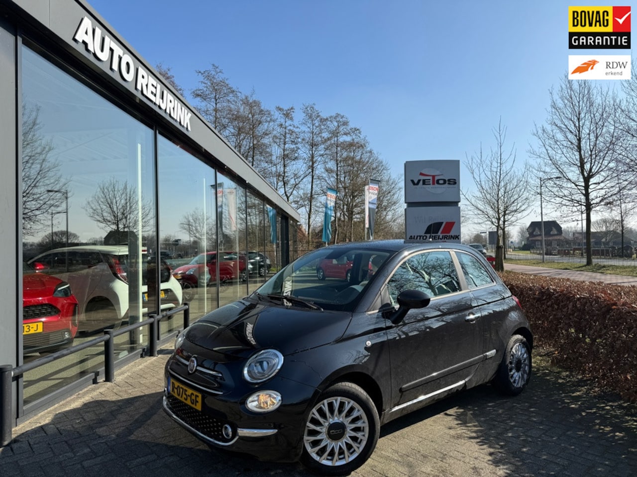 Fiat 500 - 1.2 Rockstar 1.2 Rockstar, AUTOMAAT, PANORAMADAK,CARPLAY, CRUISE CONTROL - AutoWereld.nl