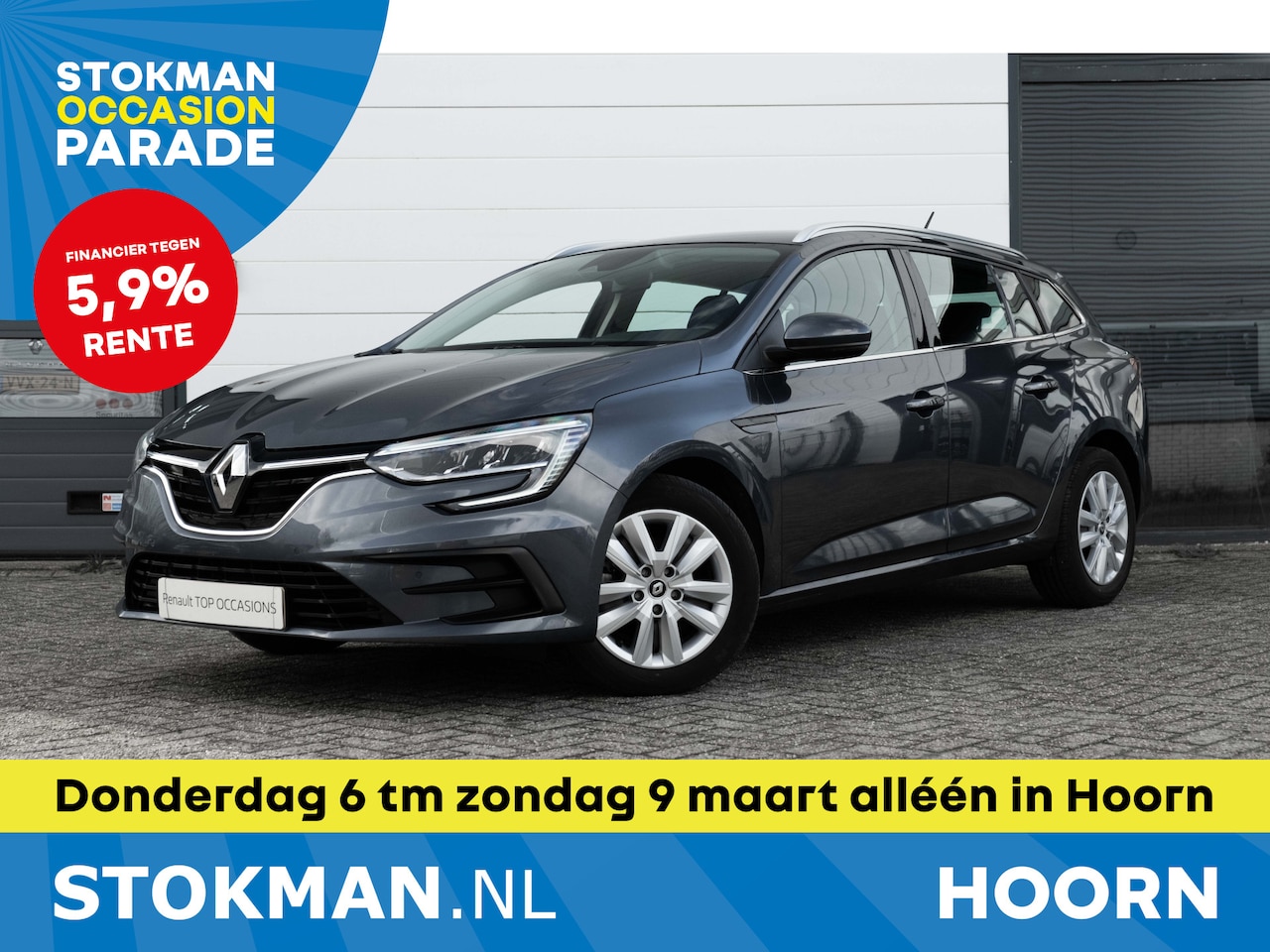 Renault Mégane Estate - 1.5 Blue dCi 115 PK | NAVI | Parkeersensoren achter | ECC | 1700 KG aanhangergewicht | | i - AutoWereld.nl