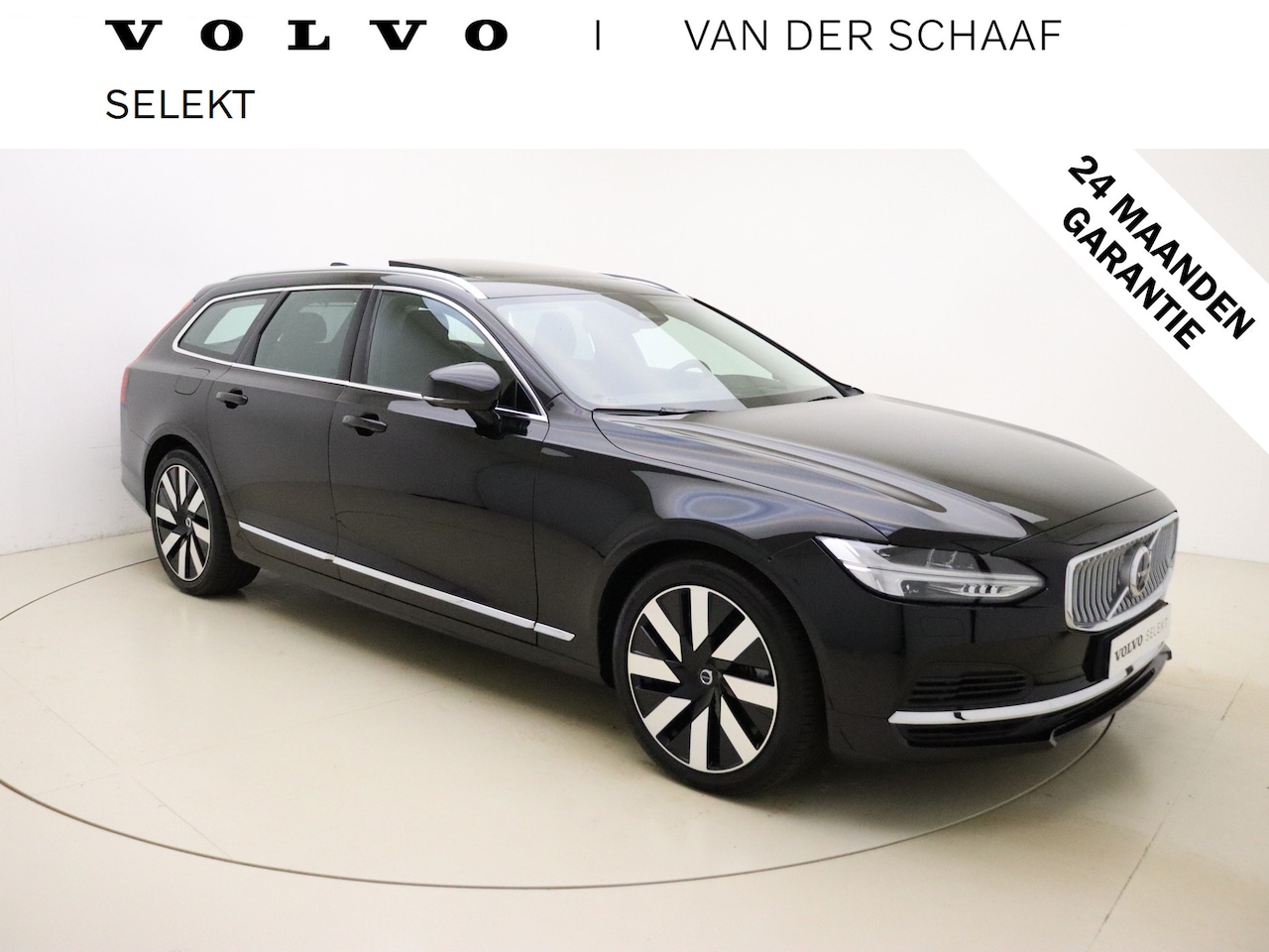 Volvo V90 - T6 350pk AWD Ultimate Bright / Luchtvering / B&W Audio / Massage / El. Trekhaak / Head-Up - AutoWereld.nl