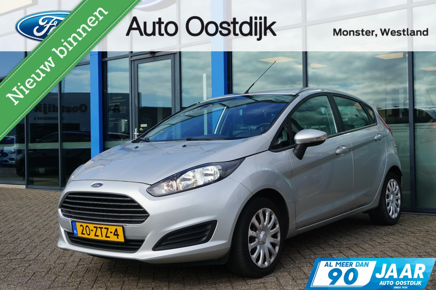 Ford Fiesta - 1.0 Champion 65PK 5Drs NIEUWE DISTRIBUTIERIEM!! Airco USB Centrale Vergrendeling Radio/MP3 - AutoWereld.nl