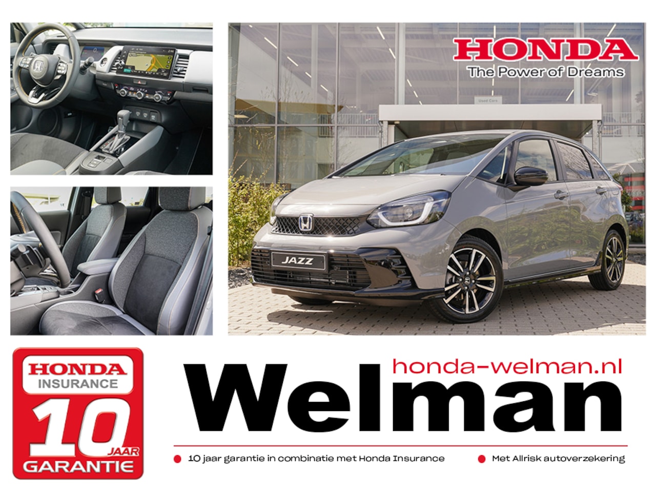 Honda Jazz - 1.5i e:HEV ADVANCE SPORT - AKTIE - NIEUW - 122 PK - FULL HYBRID - AutoWereld.nl